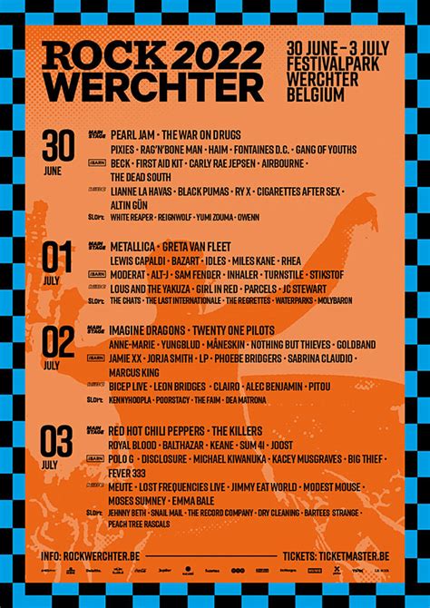 rockverter|Rock Werchter 2022: Lineup + Ticket Info .